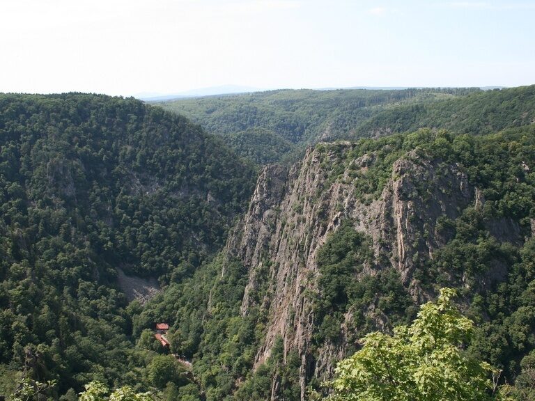 Ausblick auf das Bodetal im Harz